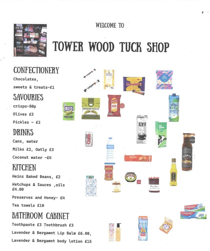 tower wood cottage tuck shop